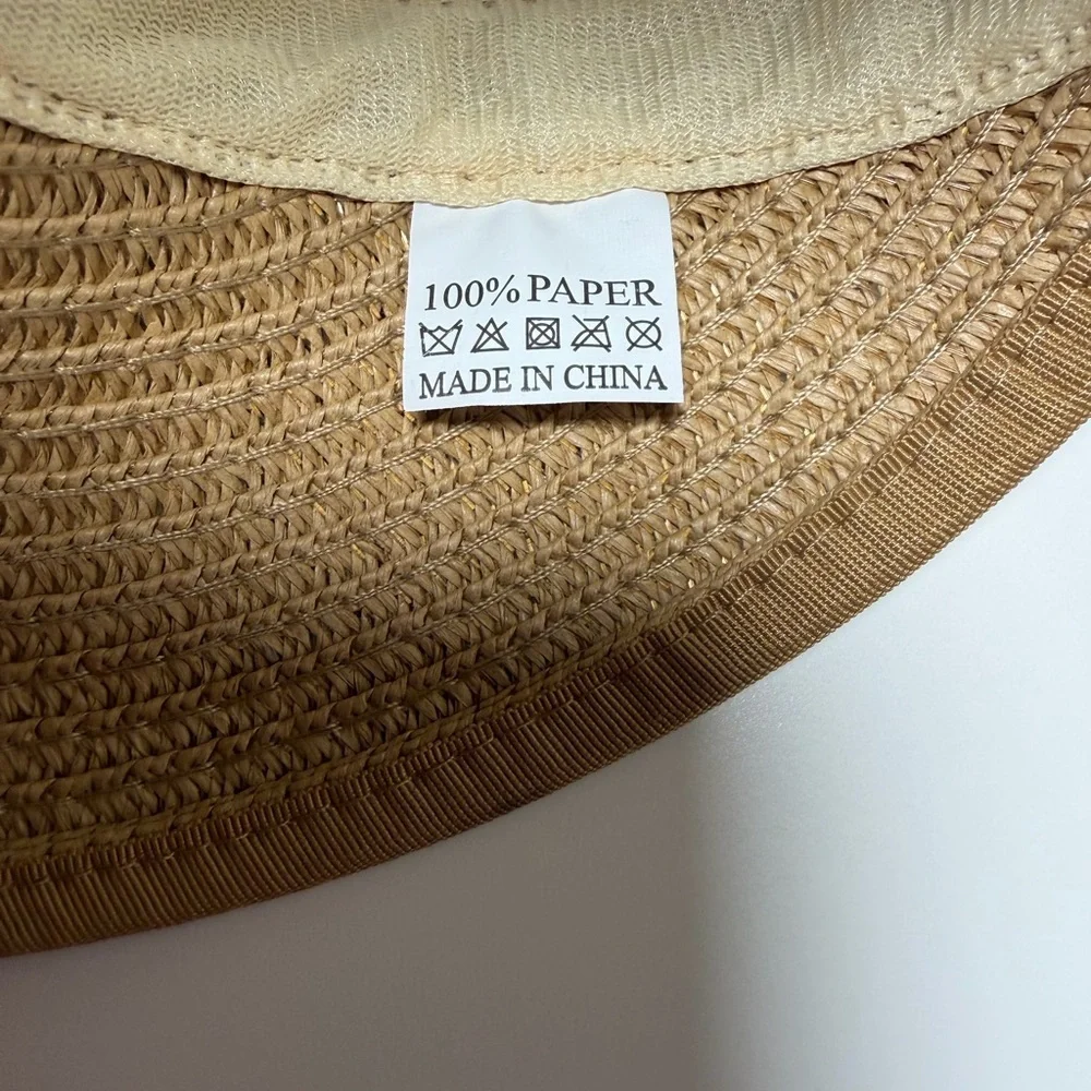 Unisex Infant Kids Adjustable Brown Bear, Tan Visor Sun Protection Hat Park
